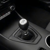 JSD 6-Speed Shift Knob; Black Leather (15-25 Mustang GT, Dark Horse)