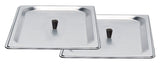Two 1/2 Size Stainless Lids