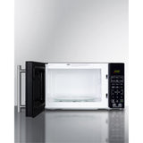 Compact Microwave In Black With Allocator And Usb Ports