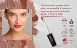 Sienna Stay Put Matte Lip Cream | Stunning Kiss-Proof Lipstick
