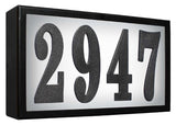 Serrano (Standard) Lighted Address Plaque With Led Lights Do It Yourself Kit (Black Frame Color)