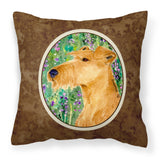 Caroline'S Treasures Ss1004Pw1414 Irish Terrier Decorative Canvas Fabric Pillow, Large, Multicolor