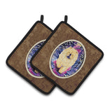 Caroline'S Treasures Chow Pair Of Pot Holders Ss1005Pthd, 7.5Hx7.5W, Multicolor