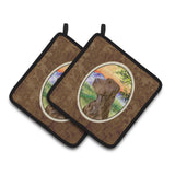 Caroline'S Treasures Field Spaniel Pair Of Pot Holders Ss1017Pthd, 7.5Hx7.5W, Multicolor