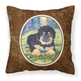 Caroline'S Treasures Ss1037Pw1414 Tibetan Mastiff Decorative Canvas Fabric Pillow, Large, Multicolor