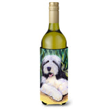 Bearded Collie Wine Bottle Beverage Insulator Beverage Insulator Hugger