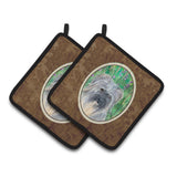 Caroline'S Treasures Berger Des Pyrenese Pair Of Pot Holders Ss1042Pthd, 7.5Hx7.5W, Multicolor