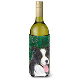 Border Collie Wine Bottle Beverage Insulator Beverage Insulator Hugger Ss1053Literk