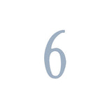 3 Inch Stainless Steel Self Adhesive Address Number. Number: 6