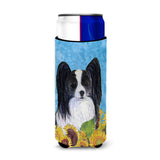 Papillon In Summer Flowers Ultra Beverage Insulators For Slim Cans Ss4138Muk