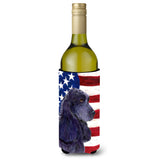 Usa American Flag With Cocker Spaniel Wine Bottle Beverage Insulator Beverage Insulator Hugger Ss4227Literk