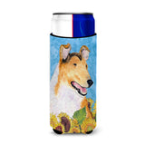 Collie Smooth In Summer Flowers Ultra Beverage Insulators For Slim Cans Ss4239Muk