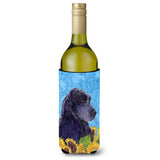 Cocker Spaniel In Summer Flowers Wine Bottle Beverage Insulator Beverage Insulator Hugger Ss4240Literk