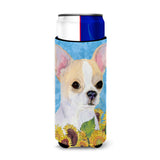 Chihuahua In Summer Flowers Ultra Beverage Insulators For Slim Cans Ss4243Muk