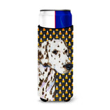 Dalmatian Candy Corn Halloween Portrait Ultra Beverage Insulators For Slim Cans Ss4262Muk