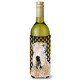 Wheaten Terrier Soft Coated Halloween Portrait Wine Bottle Beverage Insulator Beverage Insulator Hugger