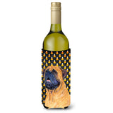 Mastiff Candy Corn Halloween Portrait Wine Bottle Beverage Insulator Beverage Insulator Hugger Ss4313Literk