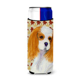 Cavalier Spaniel Fall Leaves Portrait Ultra Beverage Insulators For Slim Cans Ss4329Muk