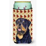 Rottweiler Fall Leaves Portrait Tall Boy Beverage Insulator Beverage Insulator Hugger