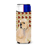 Cocker Spaniel Fall Leaves Portrait Ultra Beverage Insulators For Slim Cans Ss4334Muk