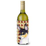 Chihuahua Fall Leaves Portrait Wine Bottle Beverage Insulator Beverage Insulator Hugger Ss4338Literk