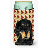 Gordon Setter Fall Leaves Portrait Tall Boy Beverage Insulator Beverage Insulator Hugger