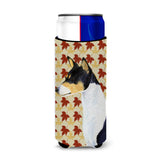 Basenji Fall Leaves Portrait Ultra Beverage Insulators For Slim Cans Ss4342Muk
