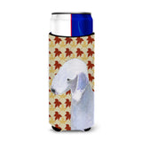 Bedlington Terrier Fall Leaves Portrait Ultra Beverage Insulators For Slim Cans Ss4373Muk