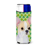 Chihuahua St. Patrick'S Day Shamrock Portrait Ultra Beverage Insulators For Slim Cans Ss4405Muk