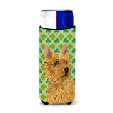 Norwich Terrier St. Patrick'S Day Shamrock Portrait Ultra Beverage Insulators For Slim Cans Ss4430Muk