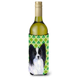 Papillon St. Patrick'S Day Shamrock Wine Bottle Beverage Insulator Beverage Insulator Hugger