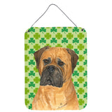 Caroline'S Treasures Bullmastiff St. Patrick'S Day Shamrock Portrait Wall Or Door Hanging Prints, 16 X 12, Multicolor,