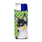 Chihuahua St. Patrick'S Day Shamrock Portrait Ultra Beverage Insulators For Slim Cans Ss4449Muk