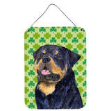 Caroline'S Treasures Rottweiler St. Patrick'S Day Shamrock Portrait Wall Or Door Hanging Prints, 16 X 12, Multicolor