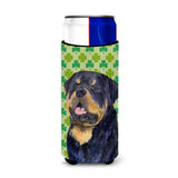 Rottweiler St. Patrick'S Day Shamrock Portrait Ultra Beverage Insulators For Slim Cans Ss4455Muk