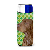 Field Spaniel St. Patrick'S Day Shamrock Portrait Ultra Beverage Insulators For Slim Cans Ss4456Muk