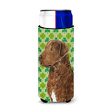 Chesapeake Bay Retriever St. Patrick'S Day Shamrock Portrait Ultra Beverage Insulators For Slim Cans Ss4462Muk