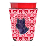Skye Terrier Red Solo Cup Beverage Insulator Hugger