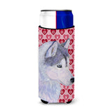 Siberian Husky Hearts Love Valentine'S Day Ultra Beverage Insulators For Slim Cans Ss4464Muk