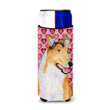Collie Smooth Hearts Love And Valentine'S Day Portrait Ultra Beverage Insulators For Slim Cans Ss4470Muk