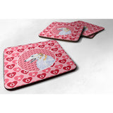 Caroline'S Treasures Ss4475Fc Borzoi Foam Coasters (Set Of 4), 3.5 H X 3.5 W, Multicolor