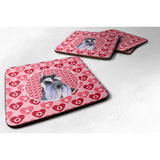 Caroline'S Treasures Ss4477Fc Schnauzer Foam Coasters (Set Of 4), 3.5 H X 3.5 W, Multicolor