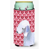Bedlington Terrier Hearts Love Valentine'S Day Portrait Tall Boy Beverage Insulator Beverage Insulator Hugger