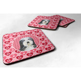 Caroline'S Treasures Ss4497Fc Bearded Collie Foam Coasters (Set Of 4), 3.5 H X 3.5 W, Multicolor