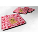 Caroline'S Treasures Ss4499Fc Norwich Terrier Foam Coasters (Set Of 4), 3.5 H X 3.5 W, Multicolor