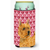 Norwich Terrier Hearts Love And Valentine'S Day Tall Boy Beverage Insulator Beverage Insulator Hugger