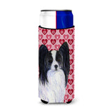 Papillon Hearts Love And Valentine'S Day Portrait Ultra Beverage Insulators For Slim Cans Ss4505Muk