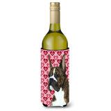 Boxer Hearts Love And Valentine'S Day Wine Bottle Beverage Insulator Beverage Insulator Hugger