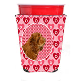 Sussex Spaniel Red Solo Cup Beverage Insulator Hugger