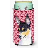Chihuahua Hearts Love And Valentine'S Day Portrait Tall Boy Beverage Insulator Beverage Insulator Hugger